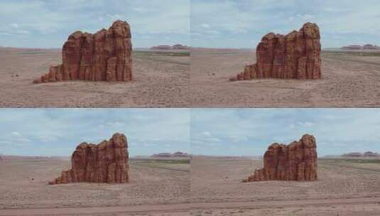 亚利桑那州纳瓦霍印第安人保留地岩石的形成高清在线视频素材下载