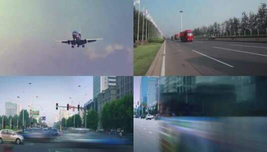 三维城市综合交通实拍视频素材高清在线视频素材下载