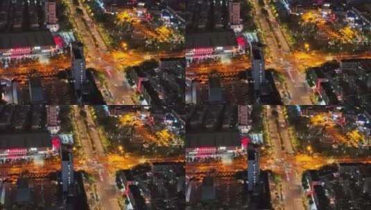 长焦航拍城市车流高清在线视频素材下载