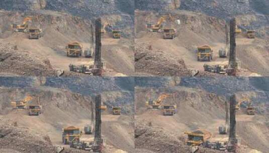 矿山开采生产实拍高清在线视频素材下载