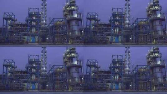 化工厂 能源 工业园石油 石化 乙烯高清在线视频素材下载