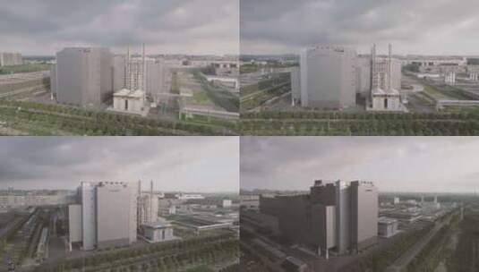 武汉康宁公司大楼航拍高清在线视频素材下载