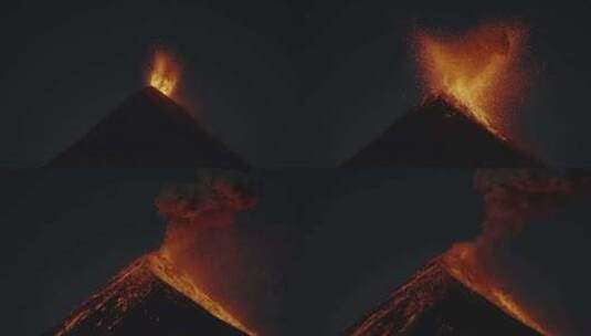 火山喷发高清在线视频素材下载