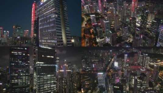 深圳加班繁忙都市夜景高清在线视频素材下载