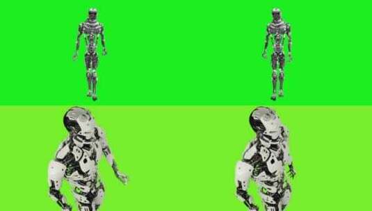 绿幕素材机器人高清在线视频素材下载