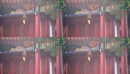 北京故宫雨中风光高清在线视频素材下载