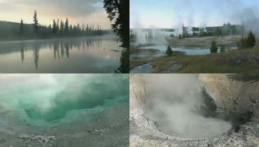 温泉地下水地下温泉自然温泉地下河野牛高清在线视频素材下载