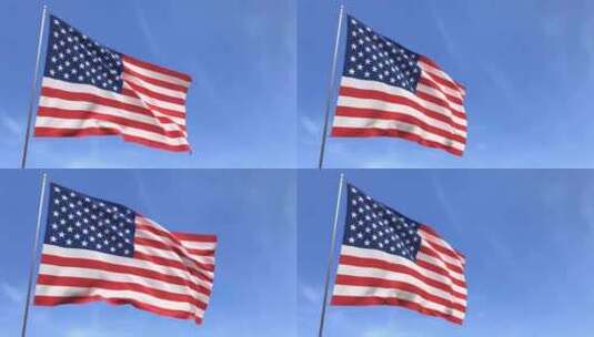 美国旗国旗高清在线视频素材下载