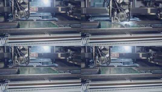 工厂电路板生产高清在线视频素材下载
