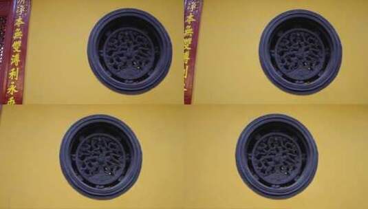 杭州上天竺法喜寺龙雕石雕高清在线视频素材下载