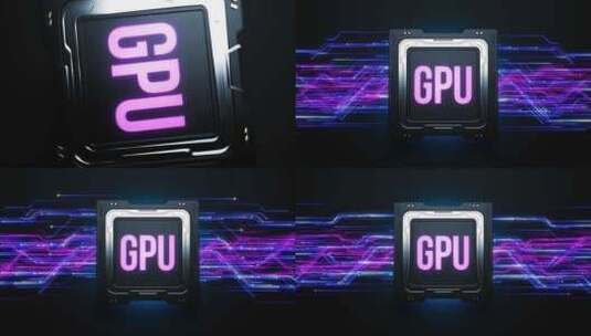 GPU 处理器芯片 3D动画 概念宣传片高清在线视频素材下载