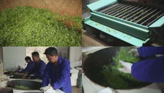 农村茶叶生产加工过程高清在线视频素材下载
