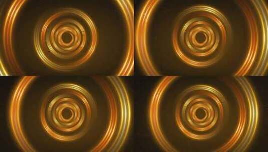 4K金色光圈隧道视频2高清在线视频素材下载