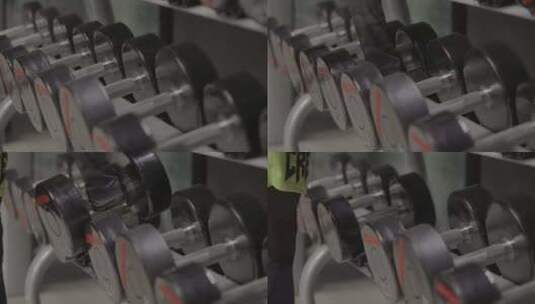 男人 健身房 健身会所 跑步机 运动 健身高清在线视频素材下载