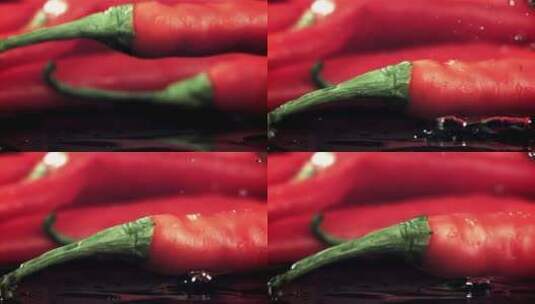 辣椒特写美食高清在线视频素材下载