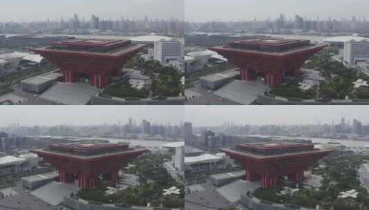 4K原素材-航拍上海世博园-1高清在线视频素材下载