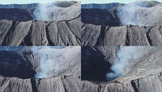 bromo火山口航拍高清在线视频素材下载