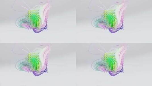 数字波，3d，多色，屏幕保护程序高清在线视频素材下载