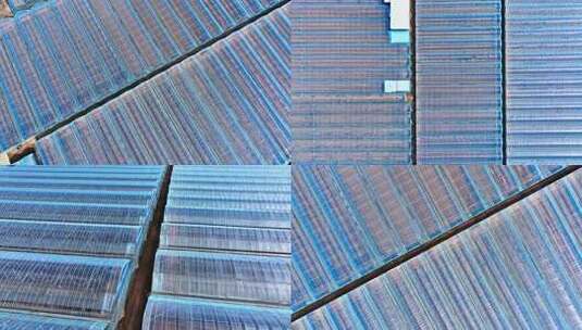 航拍大棚种植基地 农业高清在线视频素材下载