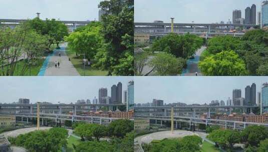 重庆菜园坝立交航拍4K高清在线视频素材下载