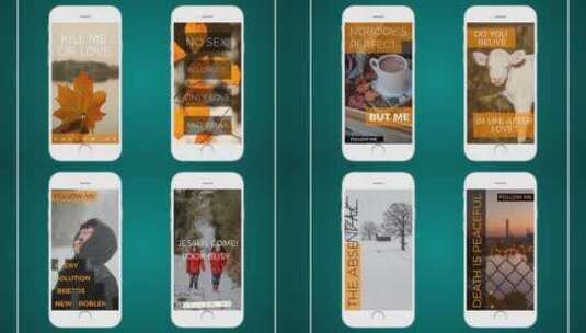 假日Instagram的故事AE模板高清AE视频素材下载