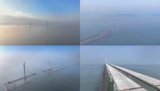 黄茅海大桥高清在线视频素材下载