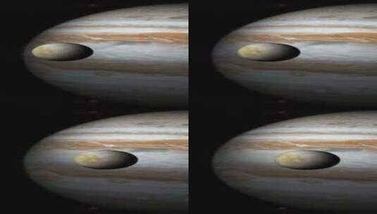 木星行星和木卫二高清在线视频素材下载