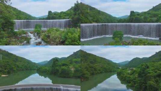 惠东古田自然保护区航拍视频4K高清在线视频素材下载