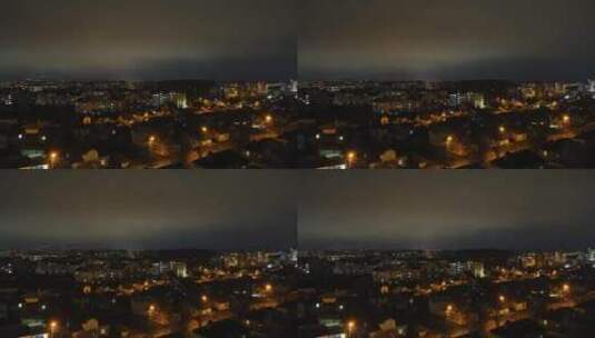 夜晚城市的景观高清在线视频素材下载