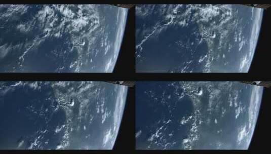 太空中旋转的地球高清在线视频素材下载
