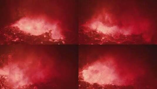 火山喷发的画面高清在线视频素材下载