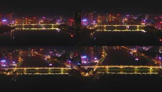 衡阳市区夜景延时高清在线视频素材下载