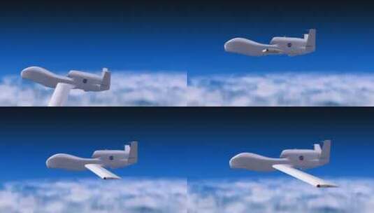 宇航局无人驾驶飞机的动画高清在线视频素材下载