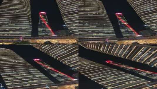 陆家嘴上海中心大厦夜景高清在线视频素材下载