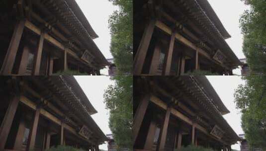 杭州大兜路香积寺禅院建筑视频高清在线视频素材下载