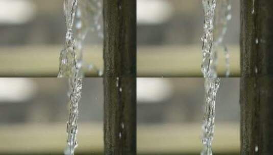 水从壁架上流下来高清在线视频素材下载