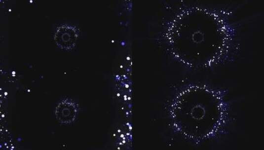 循环梦幻粒子光斑冲镜背景高清在线视频素材下载