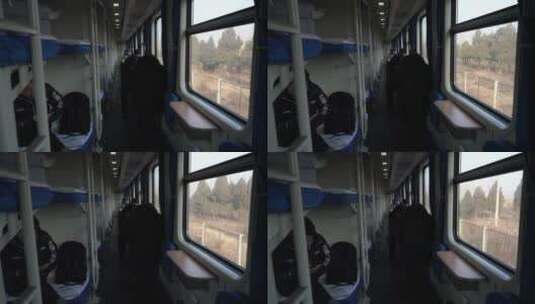 火车车厢内空镜高清在线视频素材下载