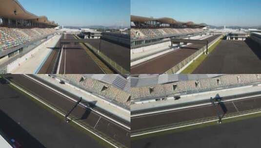 湖南株洲国际赛车场4K航拍高清在线视频素材下载