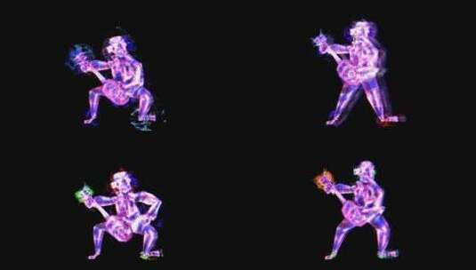 卡通炫酷舞蹈背景高清在线视频素材下载