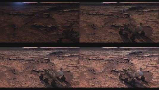 火星探测车宇宙探险银河太空高清在线视频素材下载
