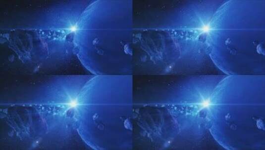 高清宇宙银河陨石星球太空星空视频素材高清在线视频素材下载