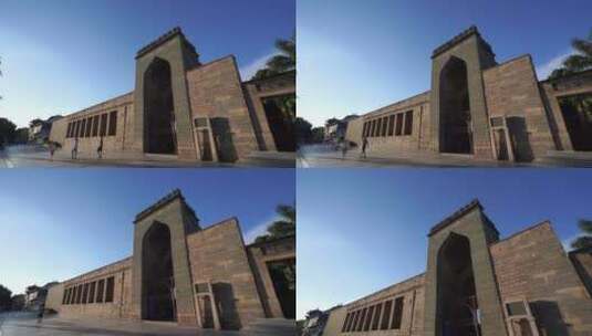 泉州清净寺建筑内部细节特写实拍伊斯兰教高清在线视频素材下载