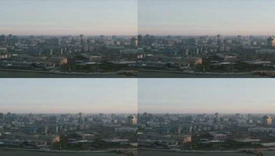 武汉城市清晨竖屏航拍高清在线视频素材下载