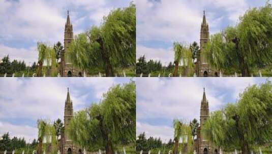 实拍4K120P教堂建筑视频素材高清在线视频素材下载