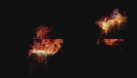 4k魔法五彩烟雾火焰特效动画视频素材15高清在线视频素材下载