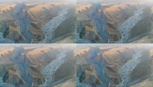 新疆安集海大峡谷大景高清在线视频素材下载