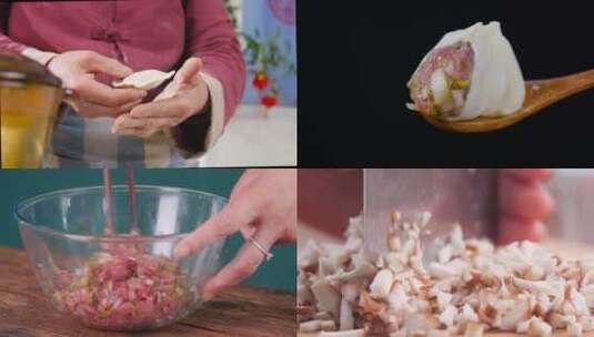 包饺子素材高清在线视频素材下载