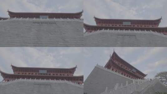 福州镇海楼（灰片）高清在线视频素材下载