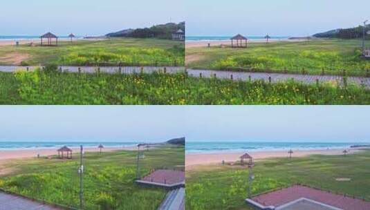 海边沙滩青岛银沙滩高清在线视频素材下载